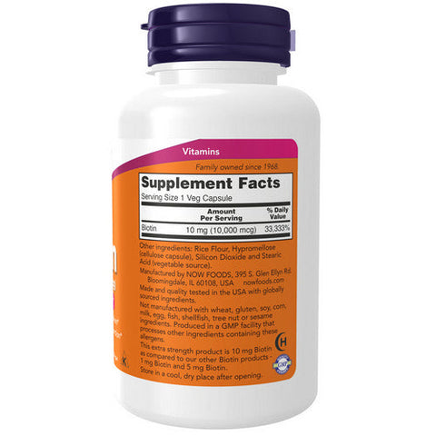 Now Foods, Biotin Extra Strength, 120 vcaps Now Foods
