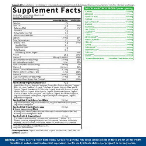Garden of Life, Gol - Raw Fit Protein, 451 Grams Garden of Life