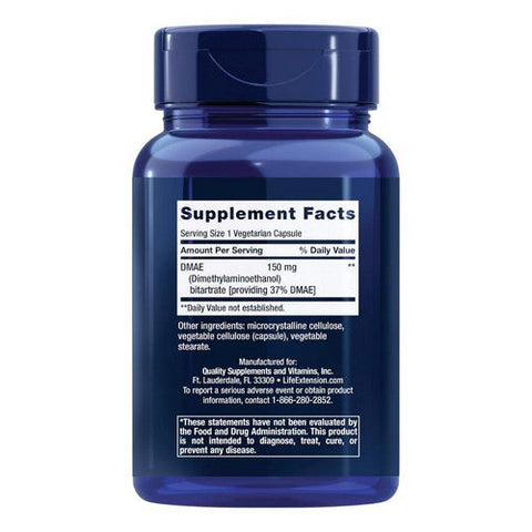 Life Extension, DMAE Bitartrate, 150 mg, 200 Vcaps Life Extension