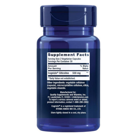 Life Extension, Citicoline (CDP-Choline), 250 mg, 60 Vcaps