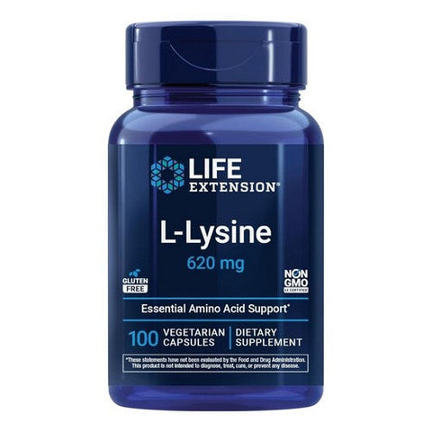 Life Extension, L-Lysine, 620 mg, 100 Vcaps Life Extension