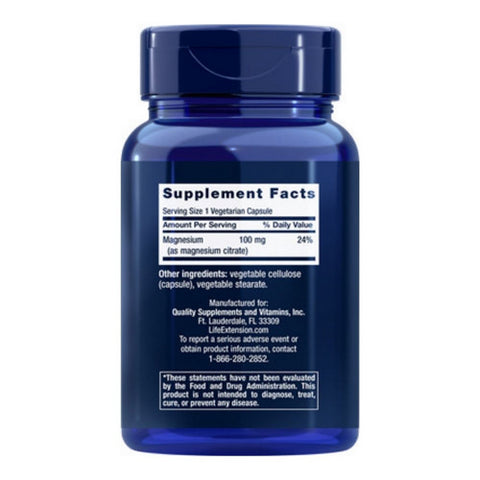 Life Extension, Magnesium Citrate, 160 mg, 100 Vcaps