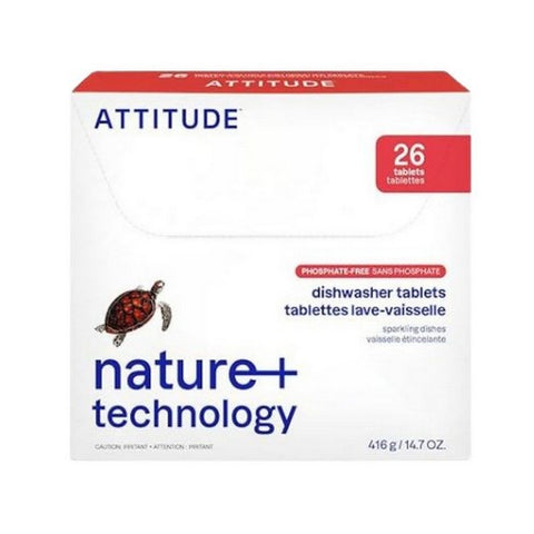 Attitude, Dishwasher Detergent Eco Pouches, 26 Pouch