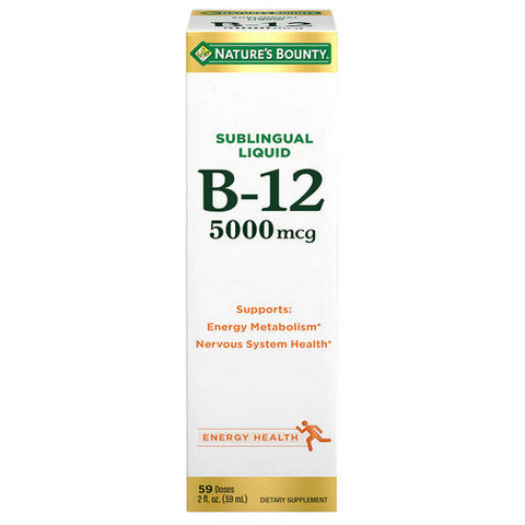 Nature's Bounty, Vitamin B-12, 5000 Mcg, 2 Oz Nature's Bounty
