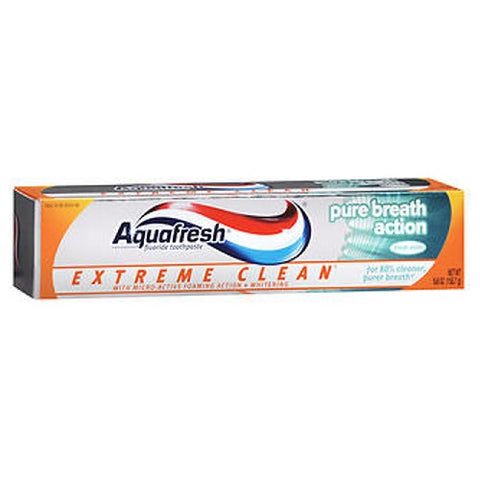 Aquafresh, Extreme Clean Pure Breath Action Fluoride Toothpaste, Mint 5.6 oz