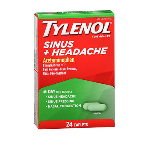 Tylenol, Sinus Congestion And Pain Caplets Daytime, 24 Caps