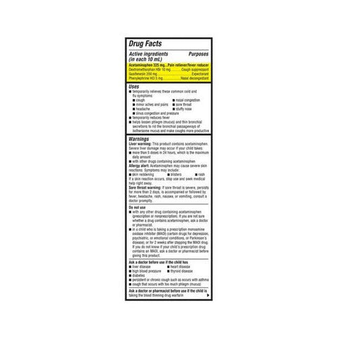 Mucinex, Children'S Cold And Flu Liquid Very Berry, 4 Oz Mucinex