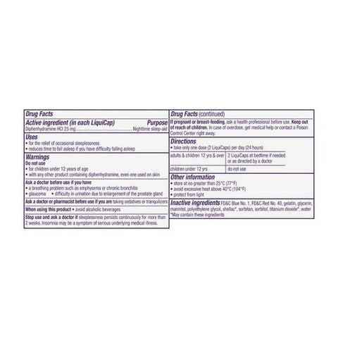 Zzzquil, Vicks Zzzquil Diphenhydramine Hcl Nighttime Sleep Aid Liquicaps, 12 Count Zzzquil