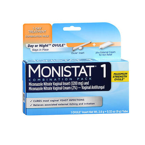 Monistat, Yeast Infection Treatment, Ovule Insert & External Itch Cream, Day Or Night 1 each