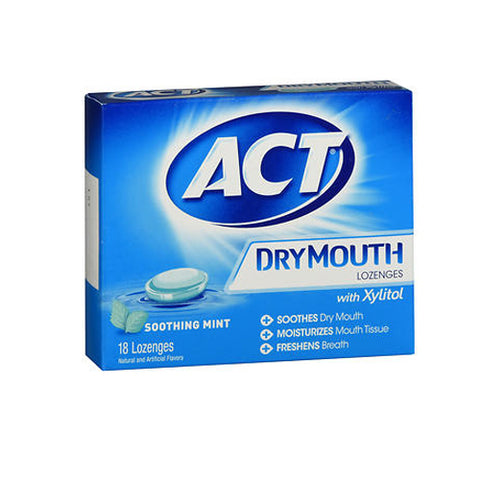 Act, Dry Mouth Lozenges, Mint 18 Each