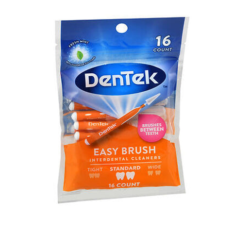 Dentek, Easy Brush Interdental Cleaners, Standard Fresh Mint 16 Each