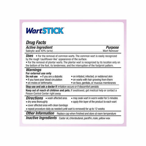 Wart Stick, Solid-Stick Remover Maximum Strength, 0.2 oz