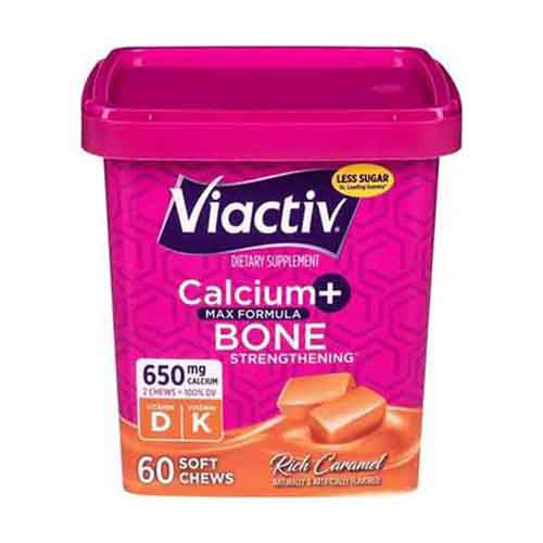 Viactiv, Calcium Plus Vitamin D Soft Chews, Caramel 60 Each