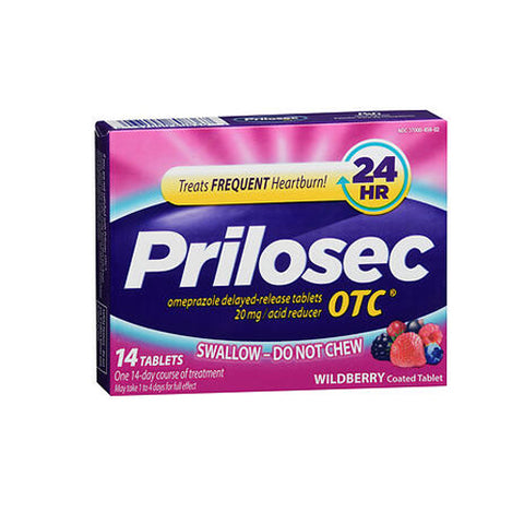 Prilosec Otc, Otc Acid Reducer Wildberry, 14 Tablets