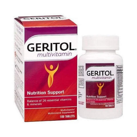 Geritol, Multivitamin Nutritional Support, 100 Tablets
