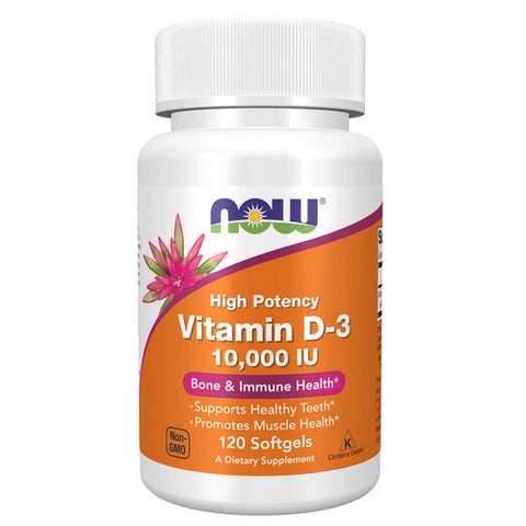 Now Foods, Vitamin D3, 10,000 IU, 120 Softgels