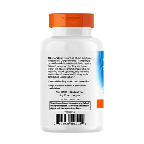 Doctors Best, Best 5-HTP, 100 mg, 180 Veg Caps