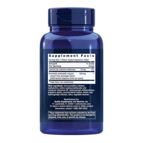 Life Extension, Specially-Coated Bromelain, 500 Mg, 60 Enteric Coated Tablets