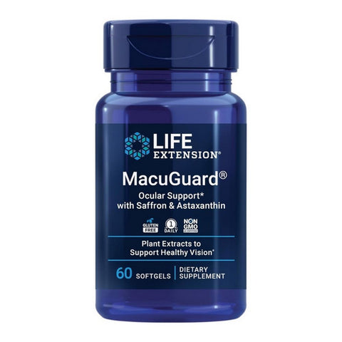 Life Extension, Macuguard Ocular Support Plus Astaxanthin and C3G, 60 Sgels