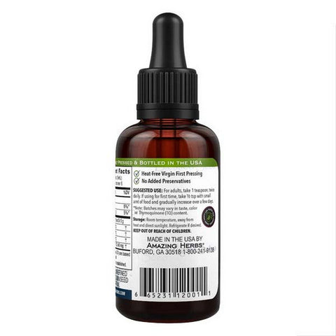 Amazing Herbs, Black Seed Oil, 1 oz