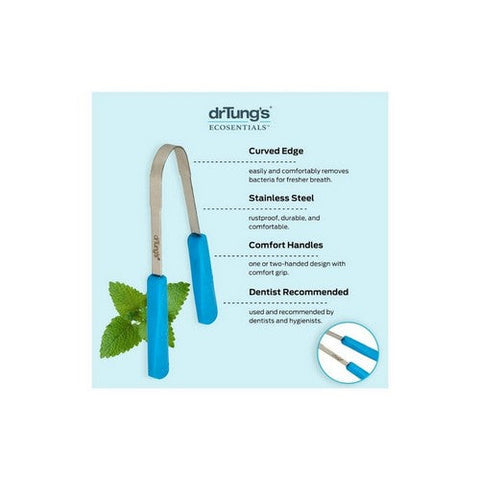 DrTung's, Stainless Steel Tongue Cleaner, 1 CT DrTung's