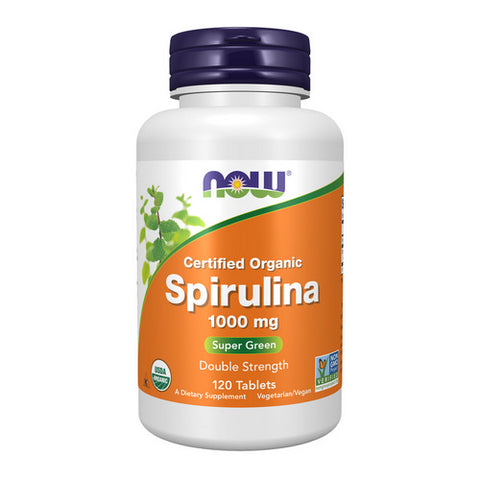 Now Foods, Organic Spirulina, 1000 mg, 120 Tabs