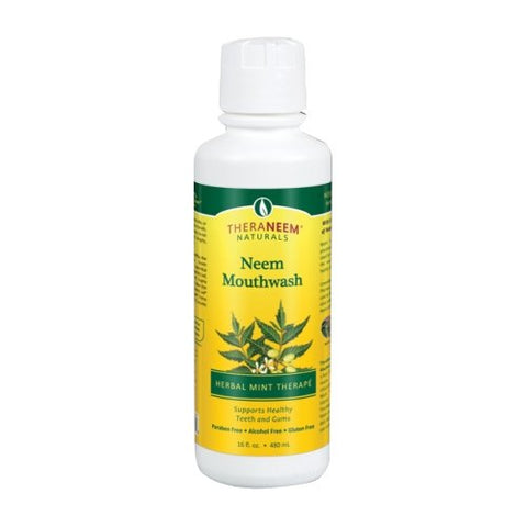 TheraNeem Naturals, Neem Mouthwash, Mint 16 oz