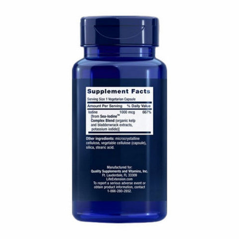 Life Extension, Sea-Iodine, 1000 Mcg, 60 Veg Caps Life Extension