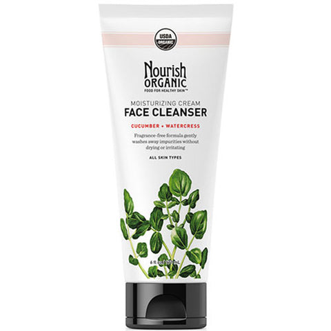 Nourish, Nourish Organic Moisturizing Face Cleanser Watercress And Cucumber, 6 Oz
