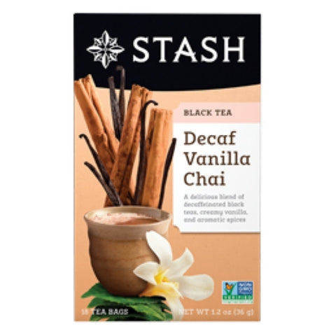 Stash Tea, Decaf Tea Vanilla Chai, 18 Bags