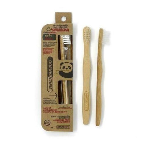 Senzacare, Toothbrush Soft Child's Eco-Friendly SenzaBamboo, Child 1 Count