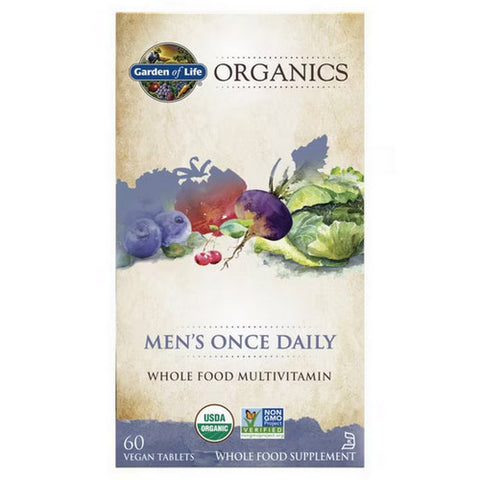 Garden of Life, Organics Men'S Once Daily Multivitamin, 60 Tabs