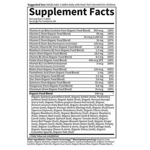 Garden of Life, Organics Women's Multi, 60 Tabs