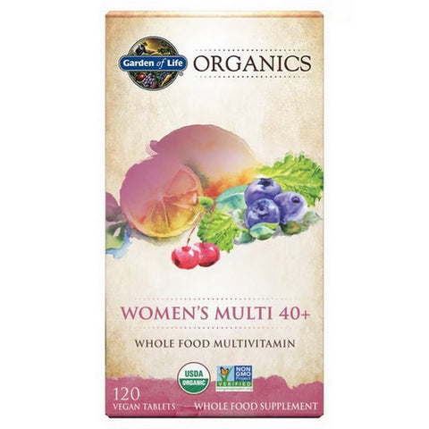 Garden of Life, Organics Women's 40 Plus Multi, 120 Tabs