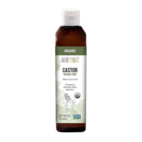 Aura Cacia, Organic Skin Care Castor Oil, Castor 16 Oz