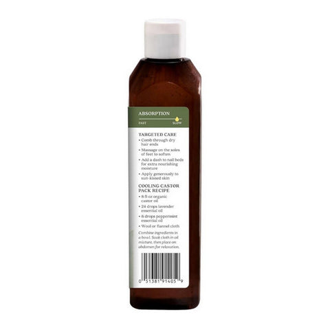 Aura Cacia, Organic Skin Care Castor Oil, Castor 16 Oz