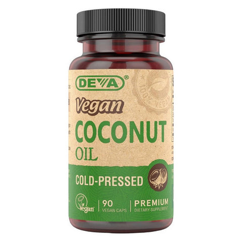Deva Vegan Vitamins, Virgin Coconut Oil, 90 Vcaps