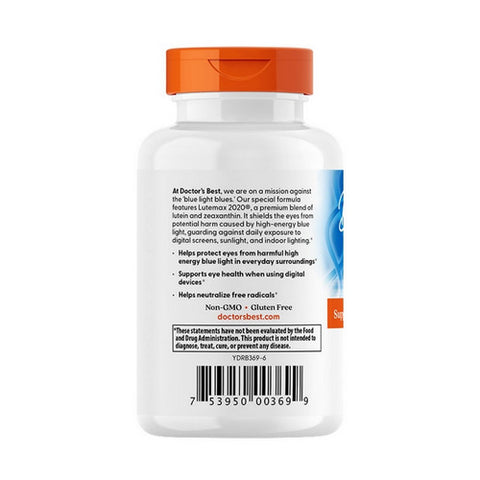 Doctors Best, Lutein with Lutemax, 20 mg, 60 Softgels