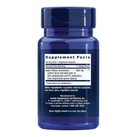 Life Extension, Apple Wise Polyphenol Extract, 600 mg, 30 Vegetarian Capsules