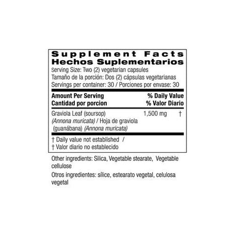 Bio Nutrition, Soursop Graviola, 1500 mg, 60 Veg Caps Bio Nutrition