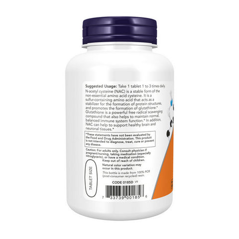 Now Foods, N-Acetyl-L-Cysteine (NAC), 1000 mg, 120 Tabs