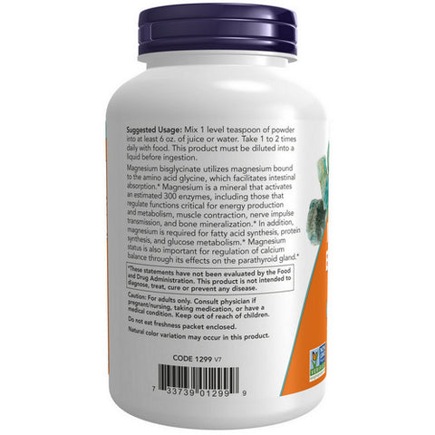 Now Foods, Magnesium Bisglycinate Powder, 8 Oz