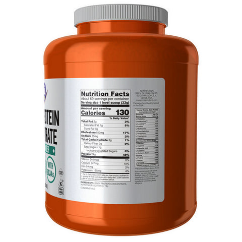 Now Foods, Whey Protein Concentrate, Unflavored 5 lbs