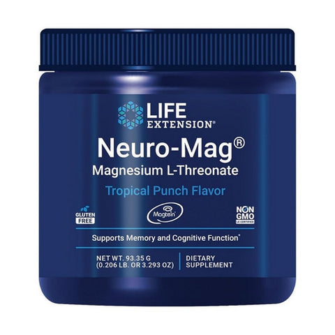 Life Extension, Neuro-Mag Magnesium L-Threonate, Tropical Punch Flavor 93.35 Grams