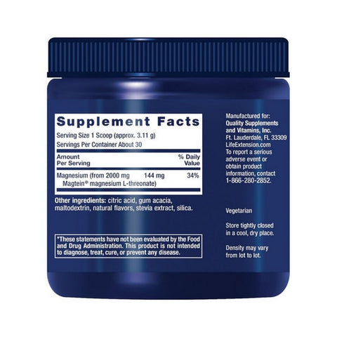 Life Extension, Neuro-Mag Magnesium L-Threonate, Tropical Punch Flavor 93.35 Grams