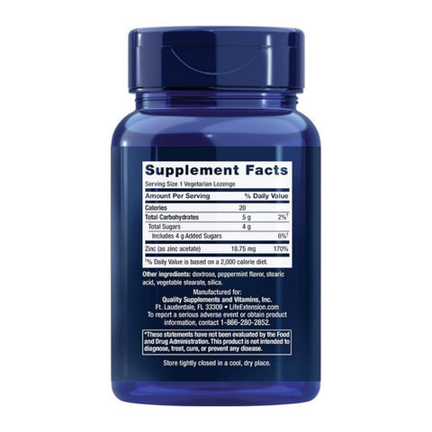 Life Extension, Enhanced Zinc Lozenges, 30 Lozenges
