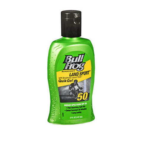 Bullfrog, Land Sport Sunscreen Quik Gel SPF 50, 5 oz