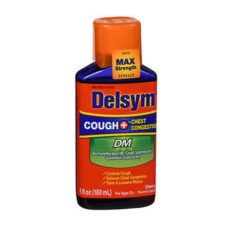 Airborne, Delsym Cough + Chest Congestion DM Liquid, Cherry 6 oz