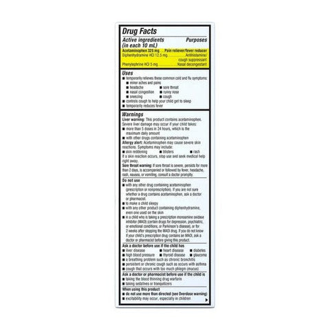 Mucinex, Children'S Night Time Multi-Symptom Cold Liquid, 4 Oz Mucinex