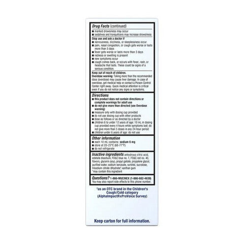 Mucinex, Children'S Night Time Multi-Symptom Cold Liquid, 4 Oz Mucinex